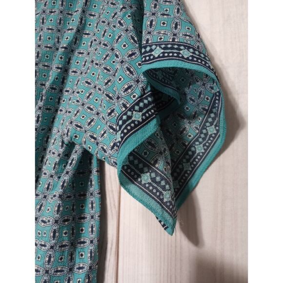 Max Studio Shirt Ladies‎ Large Blue 3/4 Sleeve - Picture 5 of 8